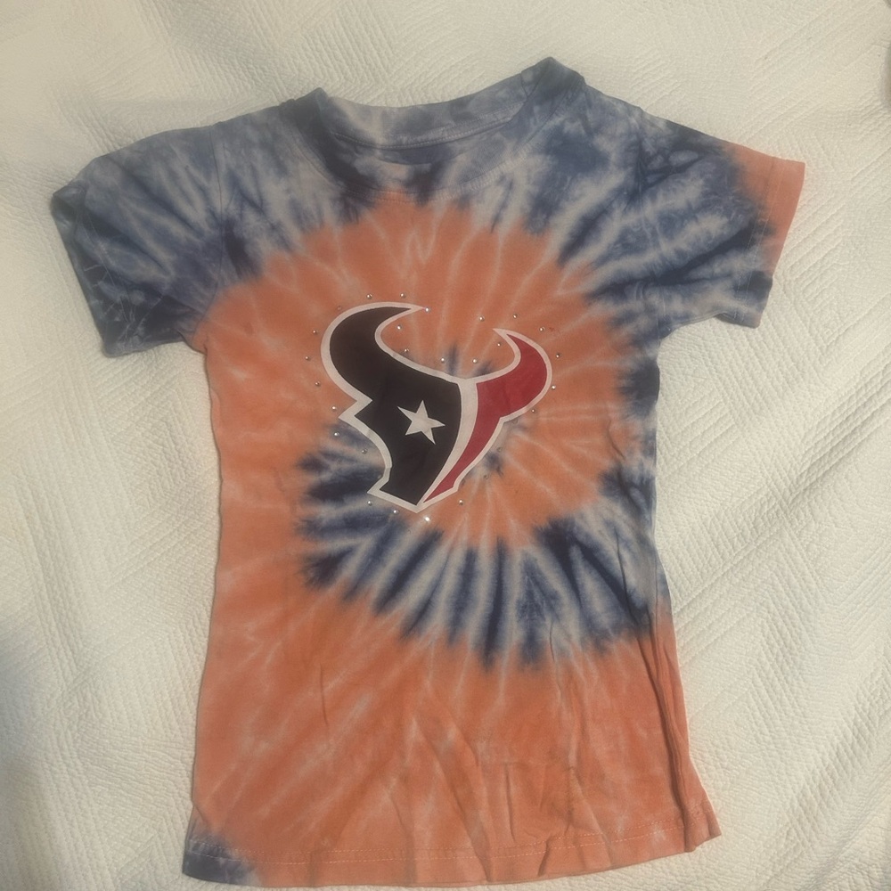 Tie-Dye T-Shirt with Texans Logo